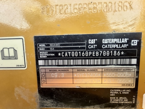 2020 Caterpillar 160M