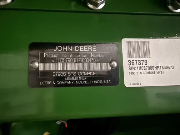 Photo of 2024 John Deere S790