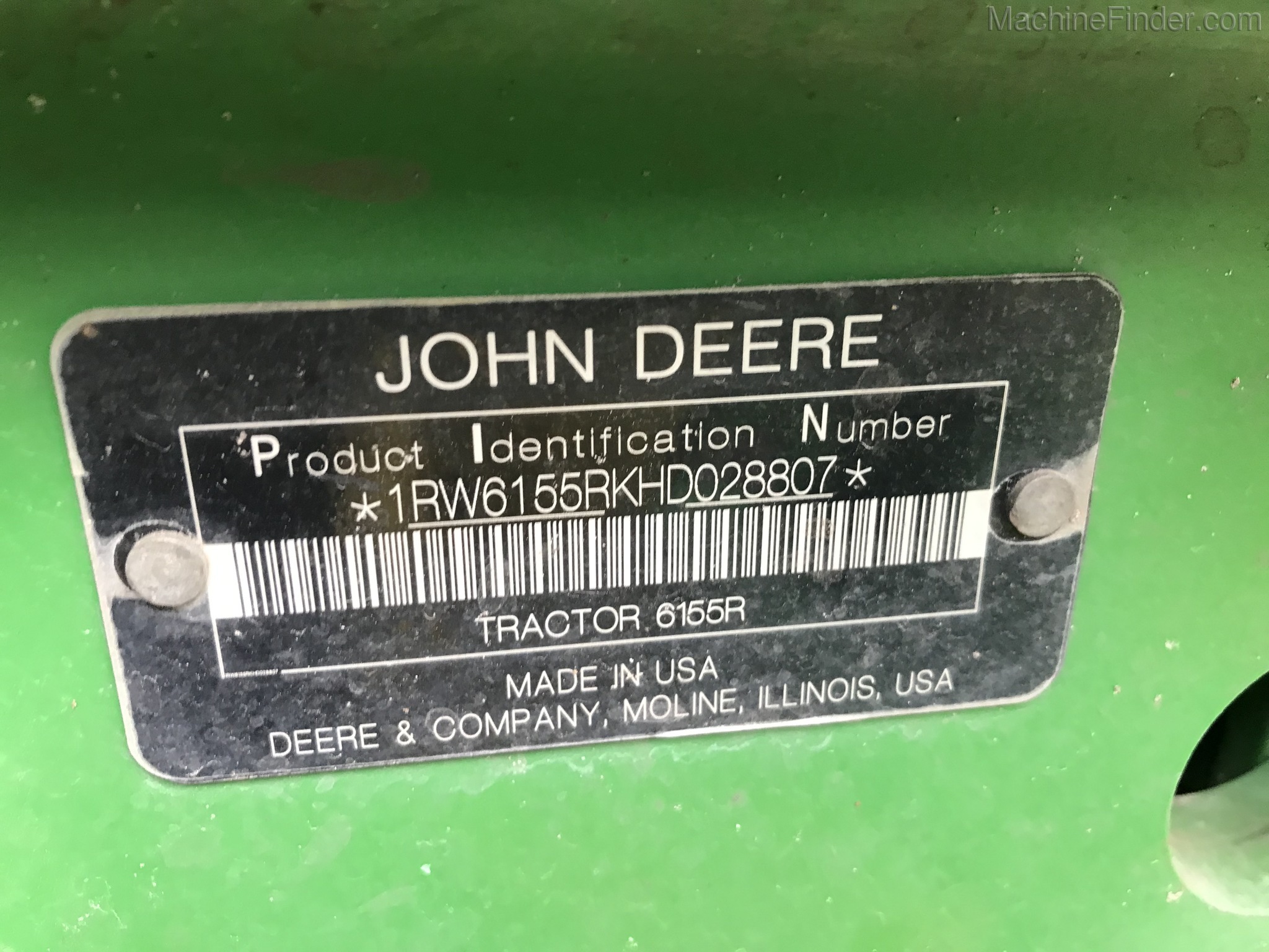 2017 John Deere 6155R Image 5