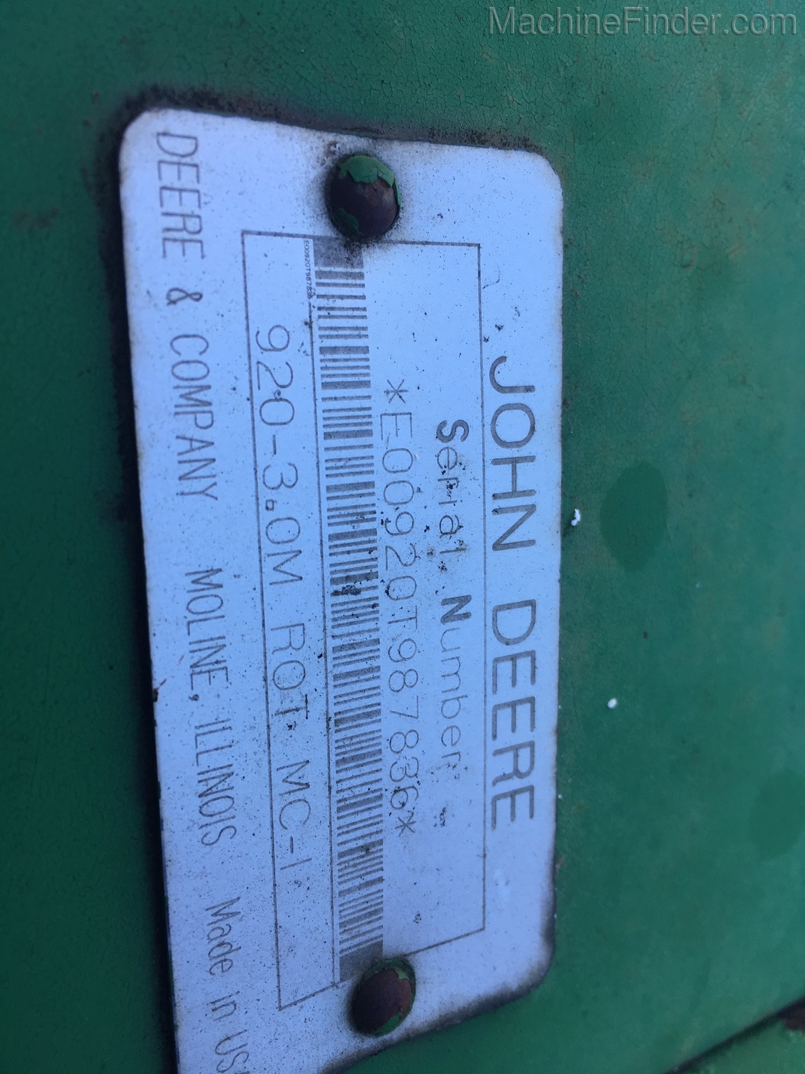 1996 John Deere 920 Image 11