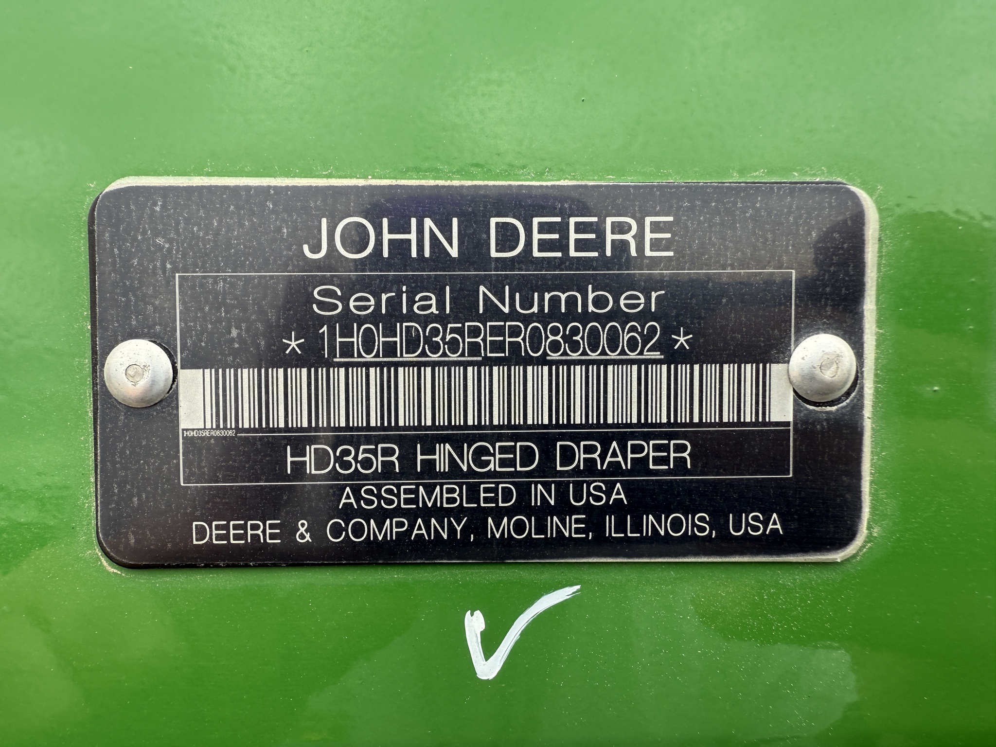 2024 John Deere HD35R Image 24