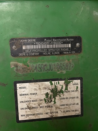 2018 John Deere R4045 - Photo8