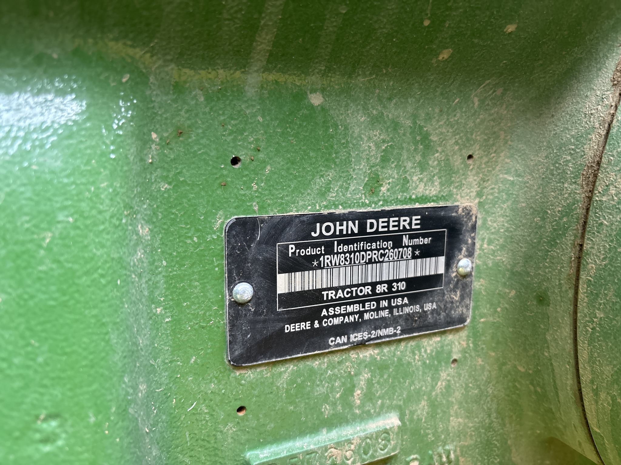 Used 2025 John Deere 8R 310 Row Crop Tractors at Koenig Equipment in Urbana, OH - PhotoXL8