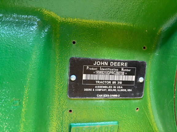 Used 2025 John Deere 8R 310 Row Crop Tractors at Koenig Equipment in Urbana, OH - Photo36
