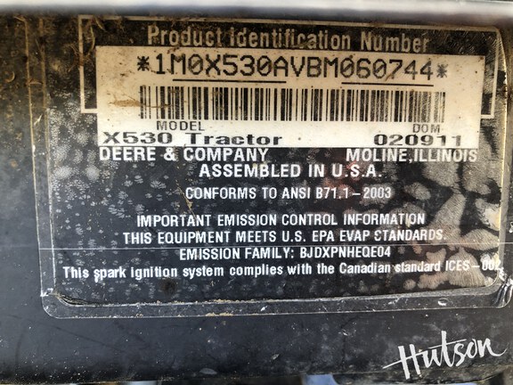 Photo of 2011 John Deere X530