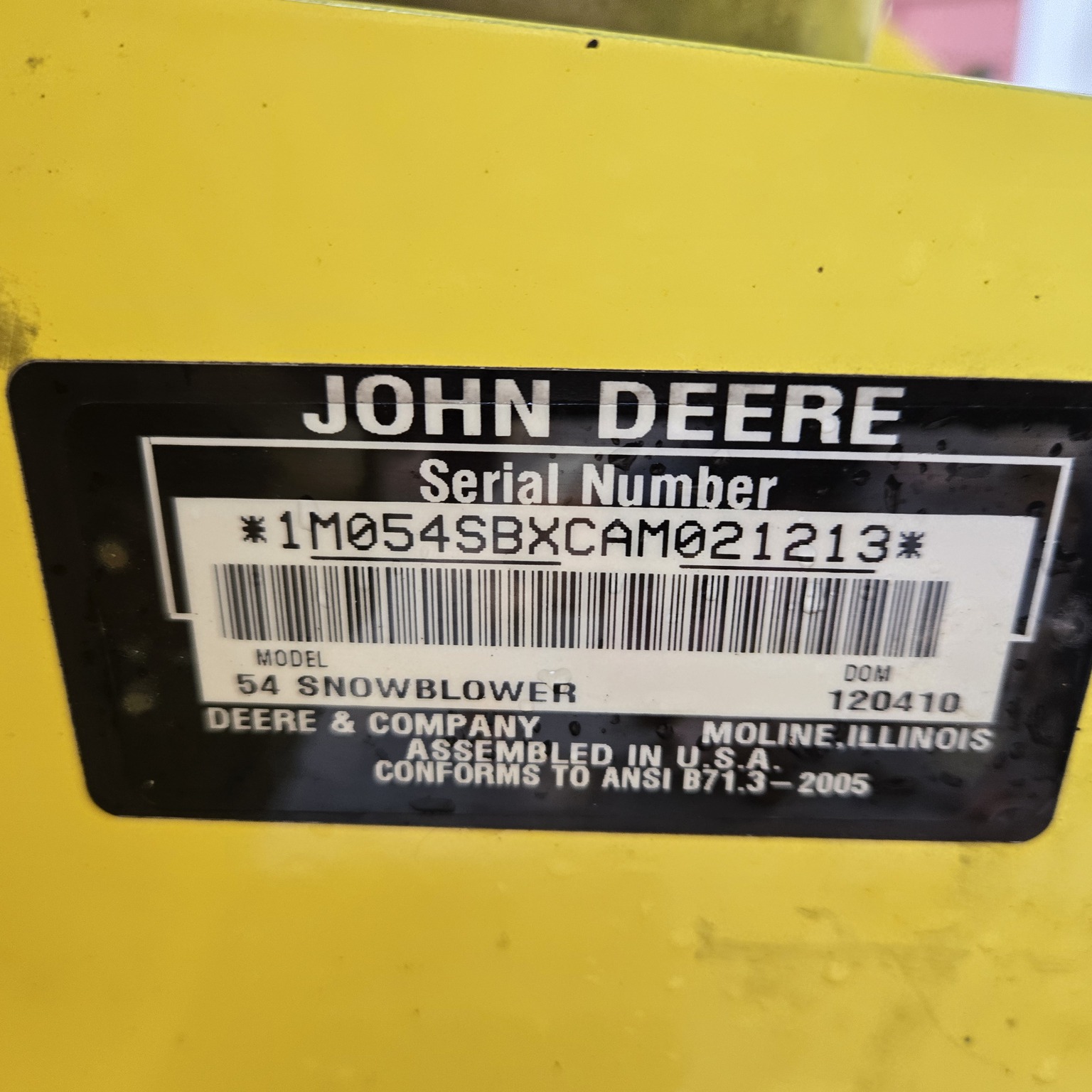 2011 John Deere 54
