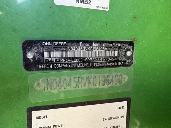 Used 2019 John Deere R4045 Self Propelled Sprayers at Horizon Ag & Turf in Edmonton West, AB - Photo39