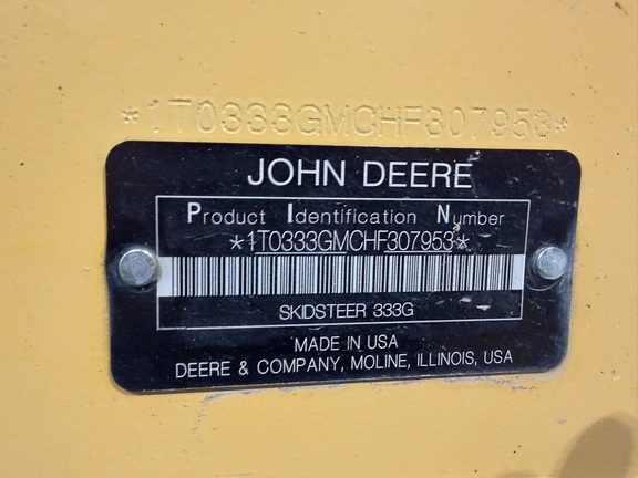 Photo of 2017 John Deere 333G