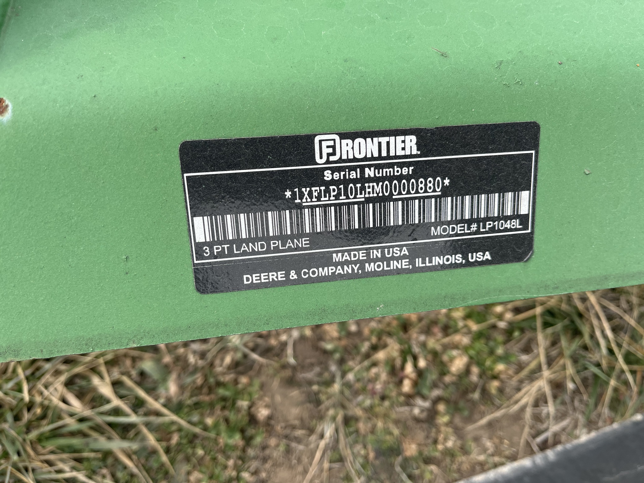  2021 Frontier LP1048L 4'CAT.1 3-POINT LP-XF at Heritage Tractor in Lockwood, MO