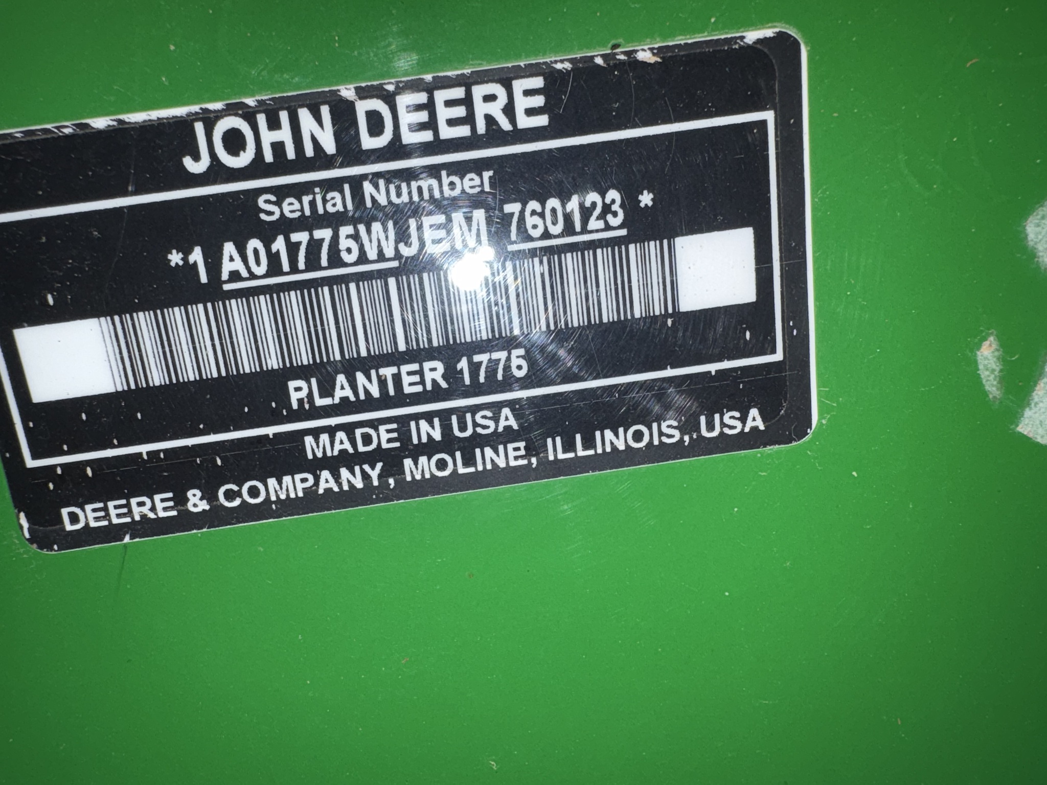 2015 John Deere 1775NT Image 2