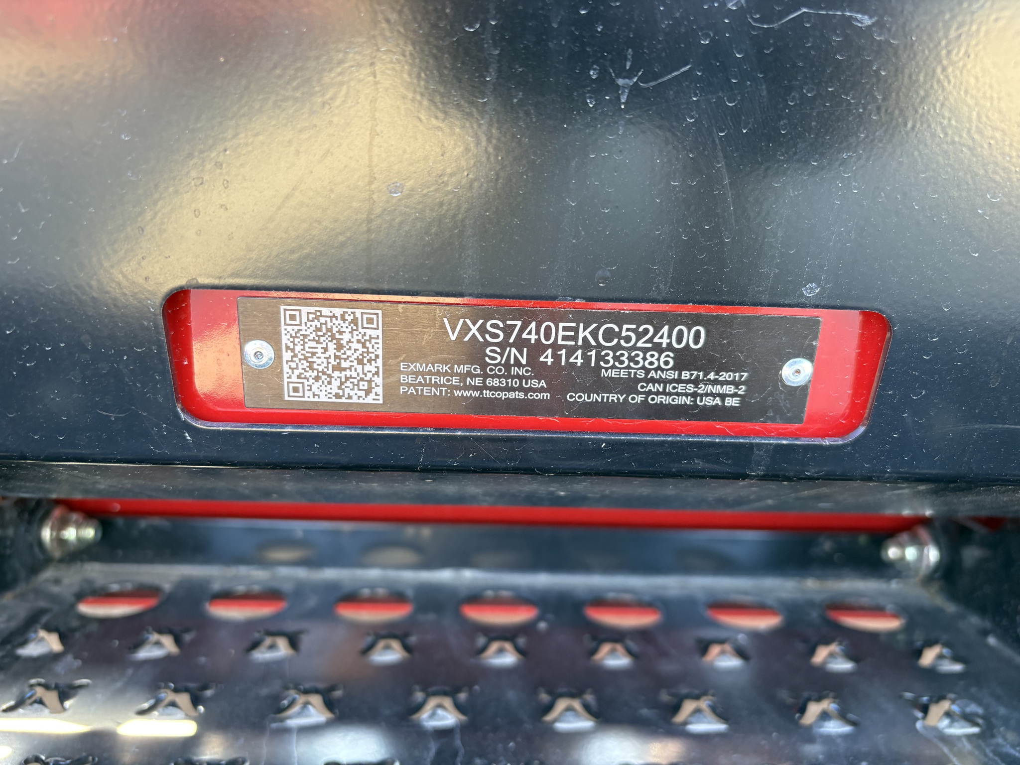  2023 Exmark VXS740EKC52400 at Heritage Tractor in Bloomington, IL