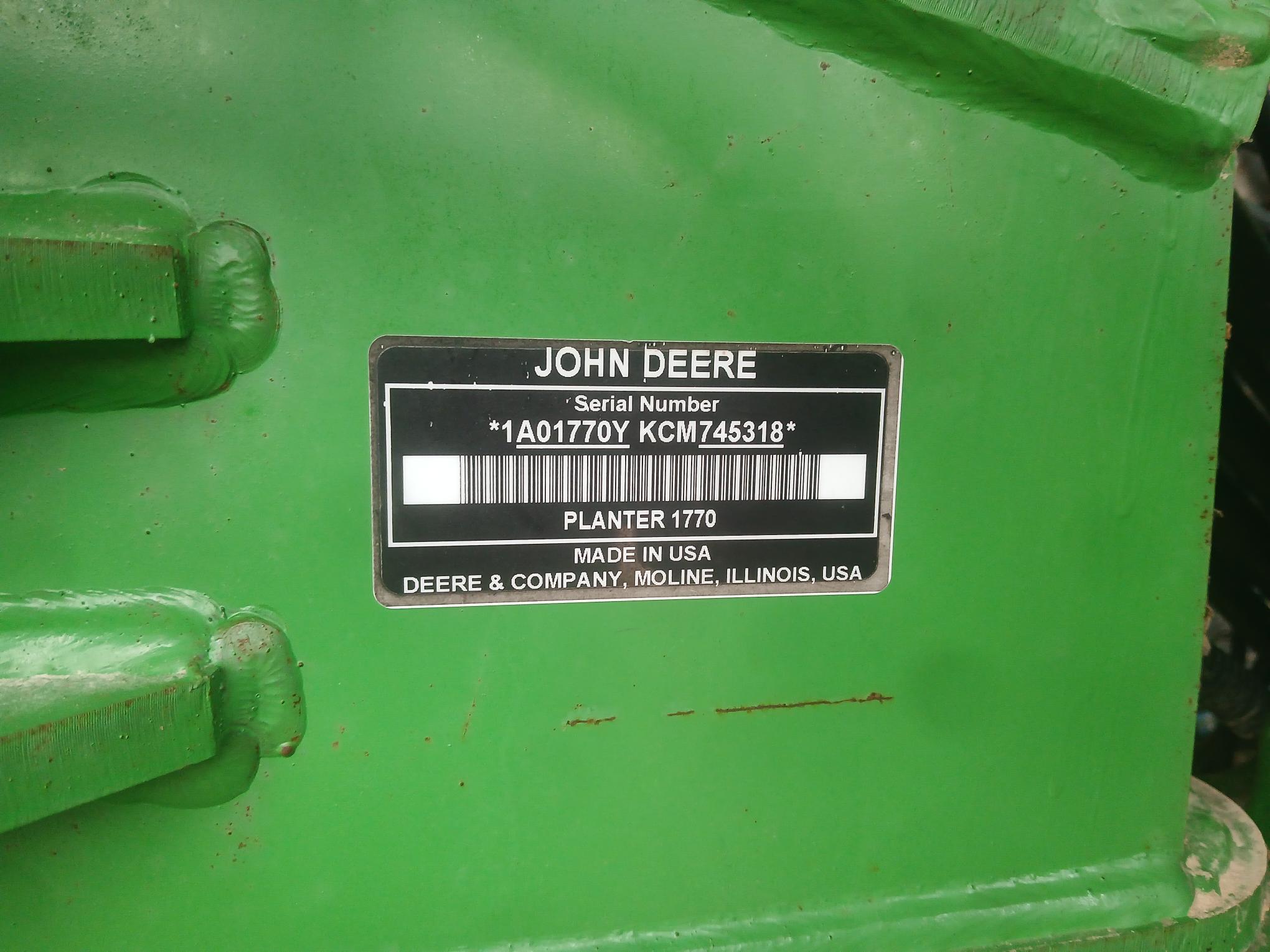 2012 John Deere 1770NT Image 9