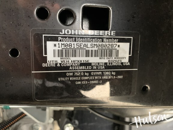 Photo of 2025 John Deere HPX 815E