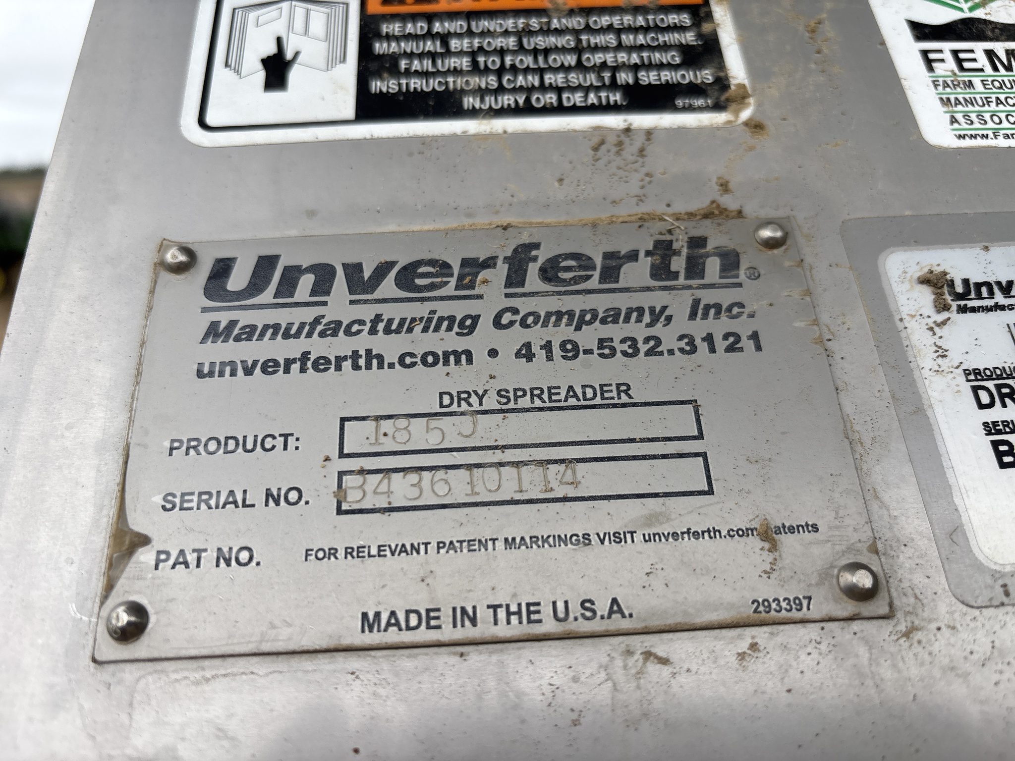 Used 2023 Unverferth ProForce 1850 Dry Spinner Spreaders at Koenig Equipment in Anna, OH - PhotoXL14