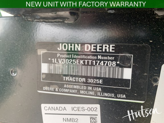 Photo of 2026 John Deere 3025E