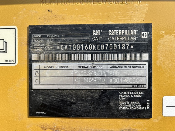 2020 Caterpillar 160M