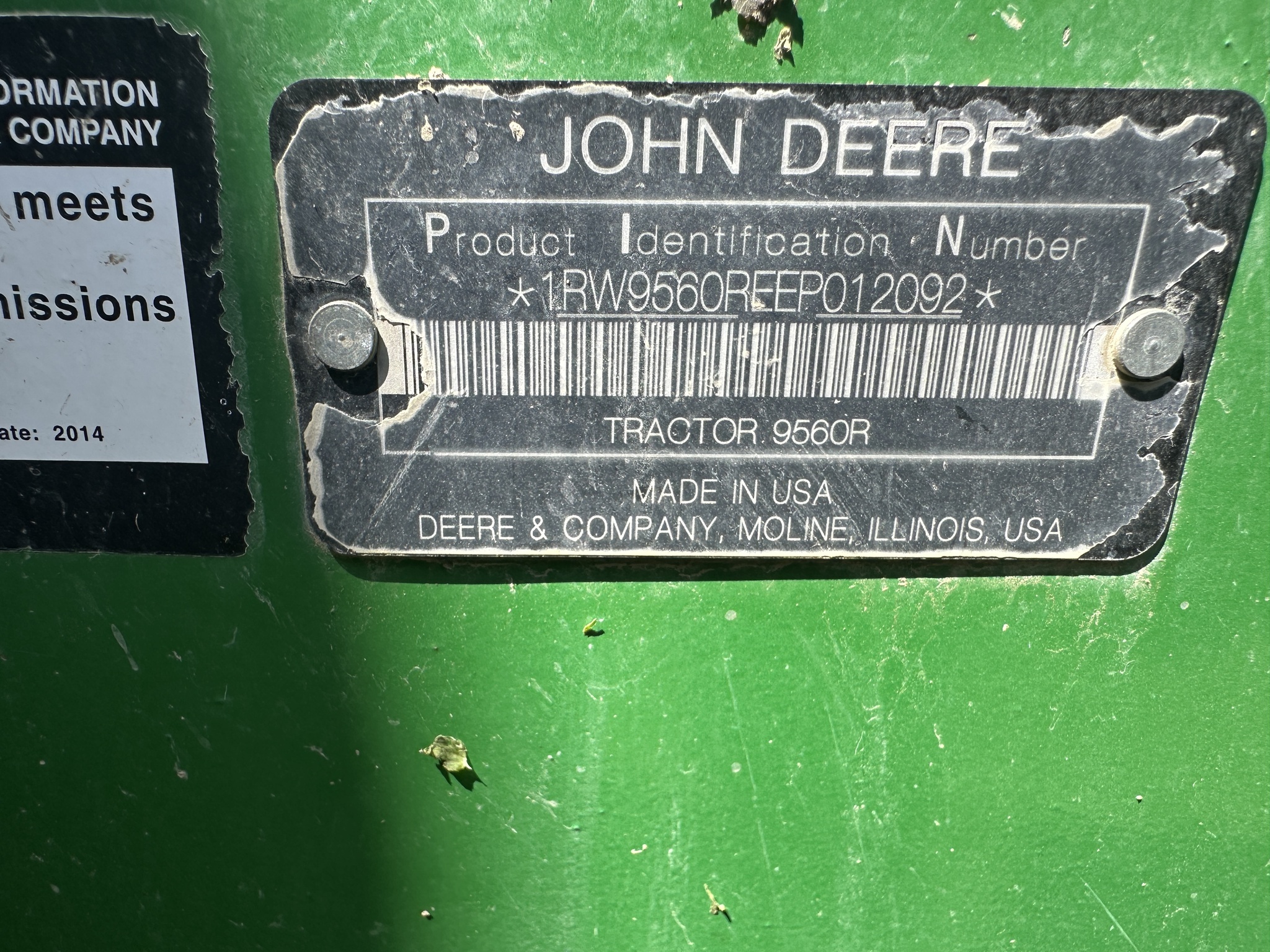 2014 John Deere 9560R Image 15