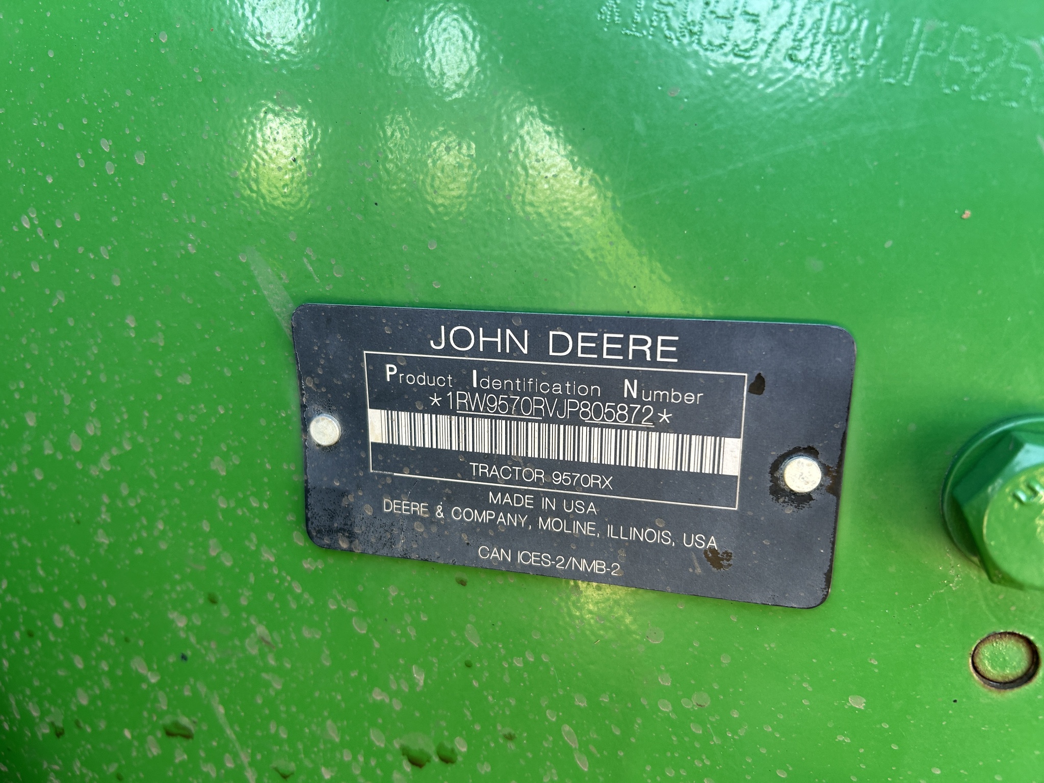  2018 John Deere 9570RX at Heritage Tractor in Roanoke, IL