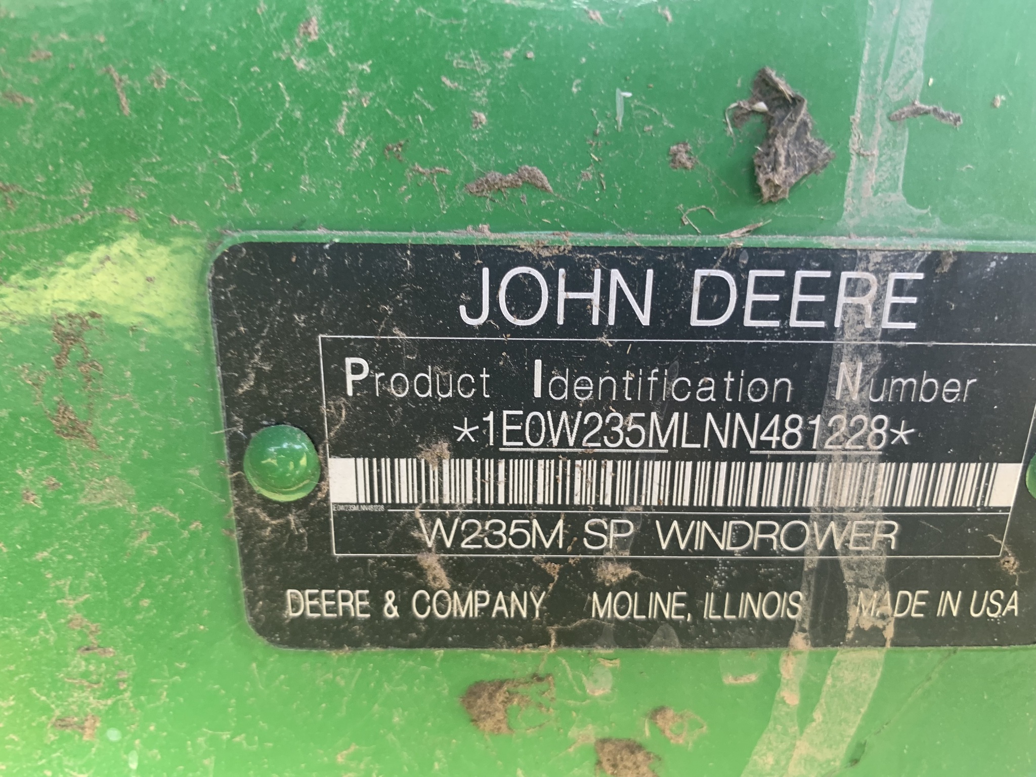 2022 John Deere W235 at Heritage Tractor in Baldwin City, KS