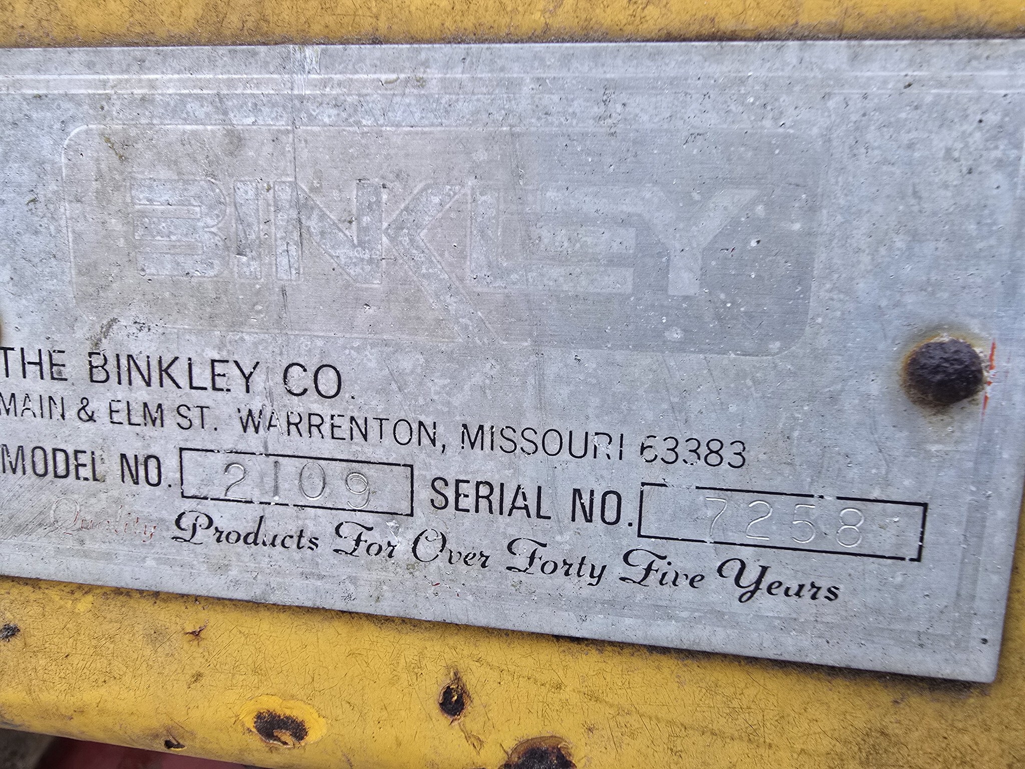 1980 Miscellaneous Binkley-Wilbeck 2109 Image 18