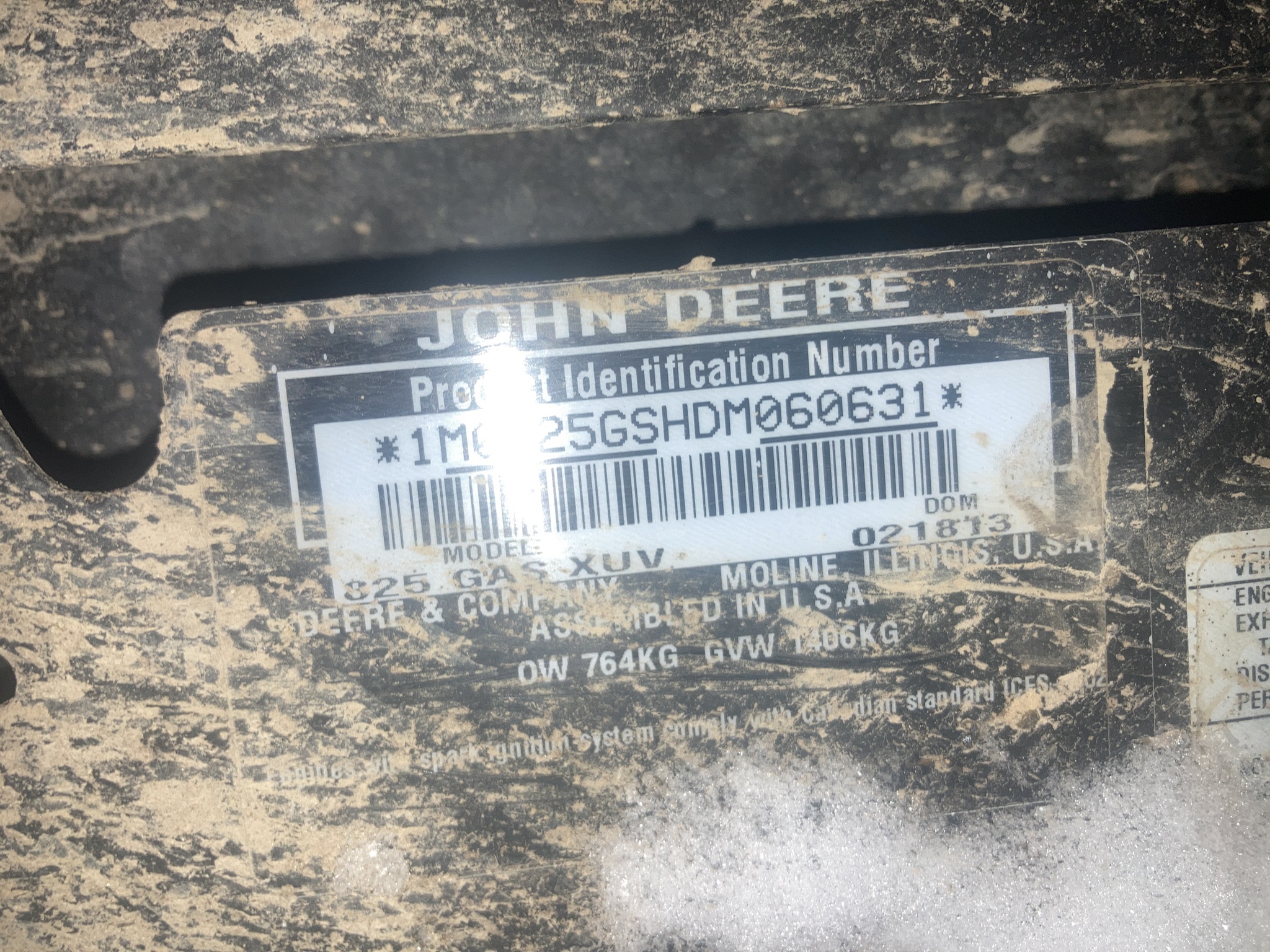 2013 John Deere XUV 825I GREEN Image 5