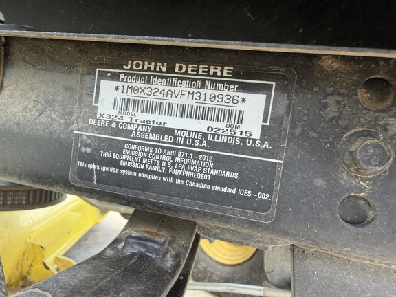 2015 John Deere X324 - Photo21