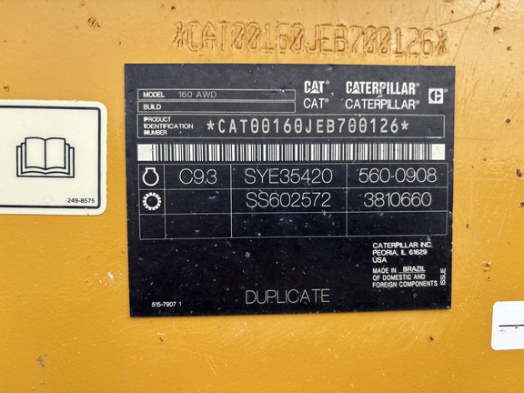 2020 Caterpillar 160AWD