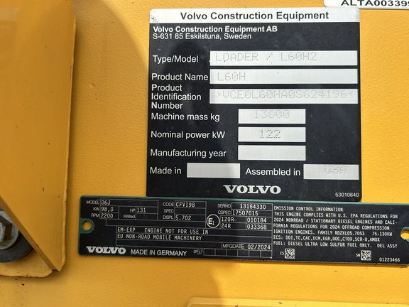 2024 Volvo L60H