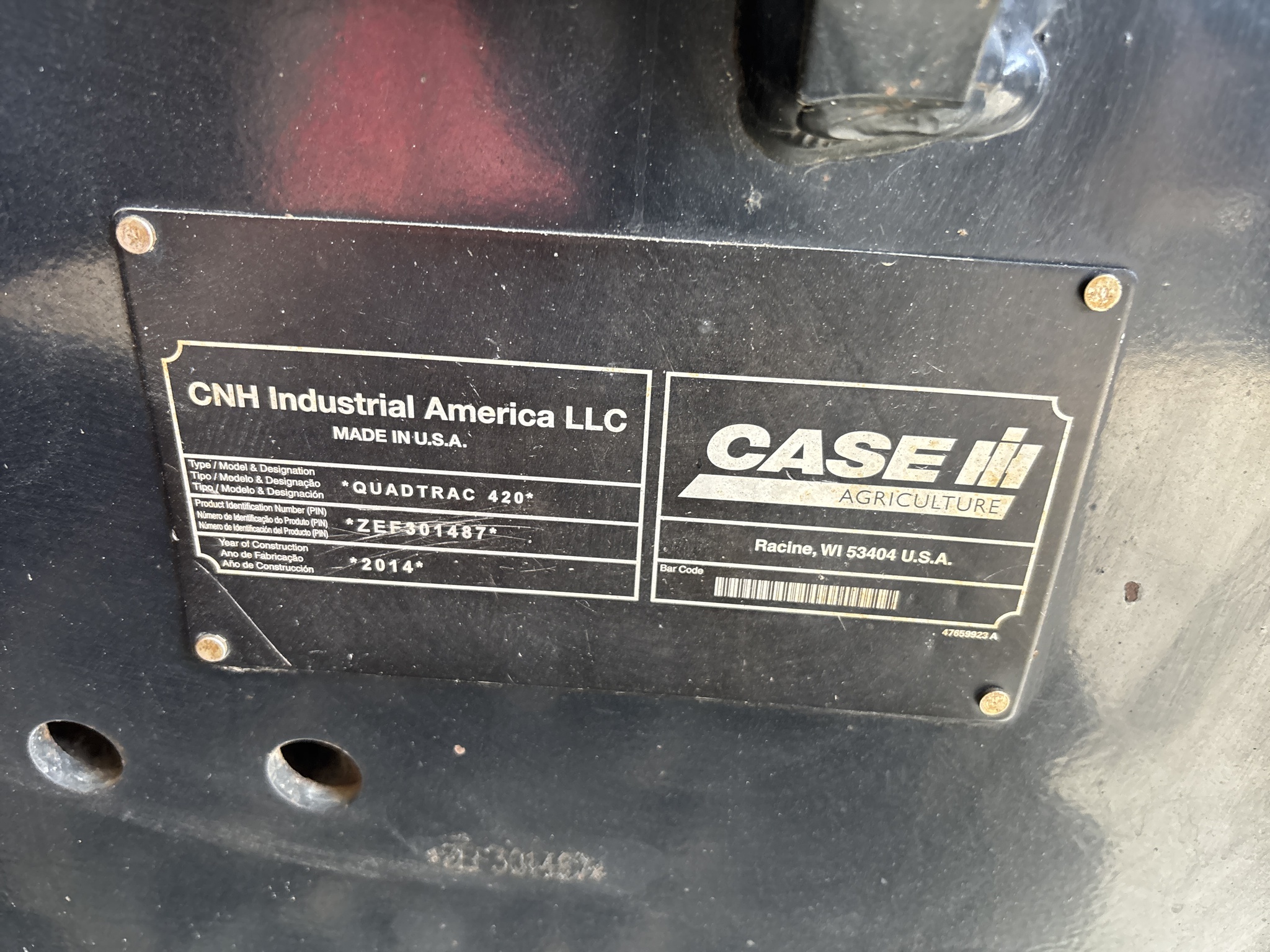 Used 2014 Case IH Quadtrac 420 Articulated 4WD Tractors at Koenig Equipment in Greenville, OH - PhotoXL26