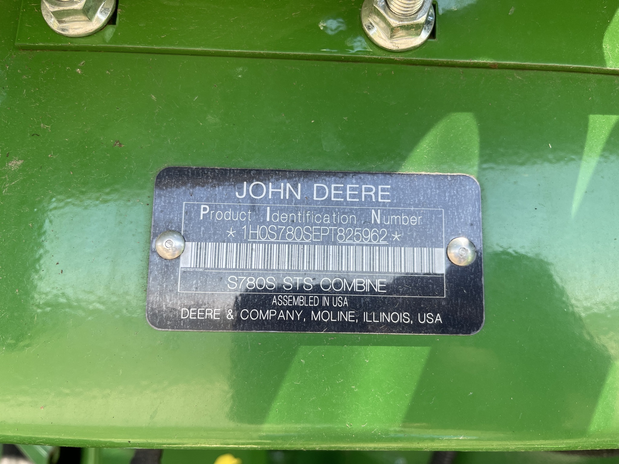  2023 John Deere S780 at Heritage Tractor in Monmouth, IL
