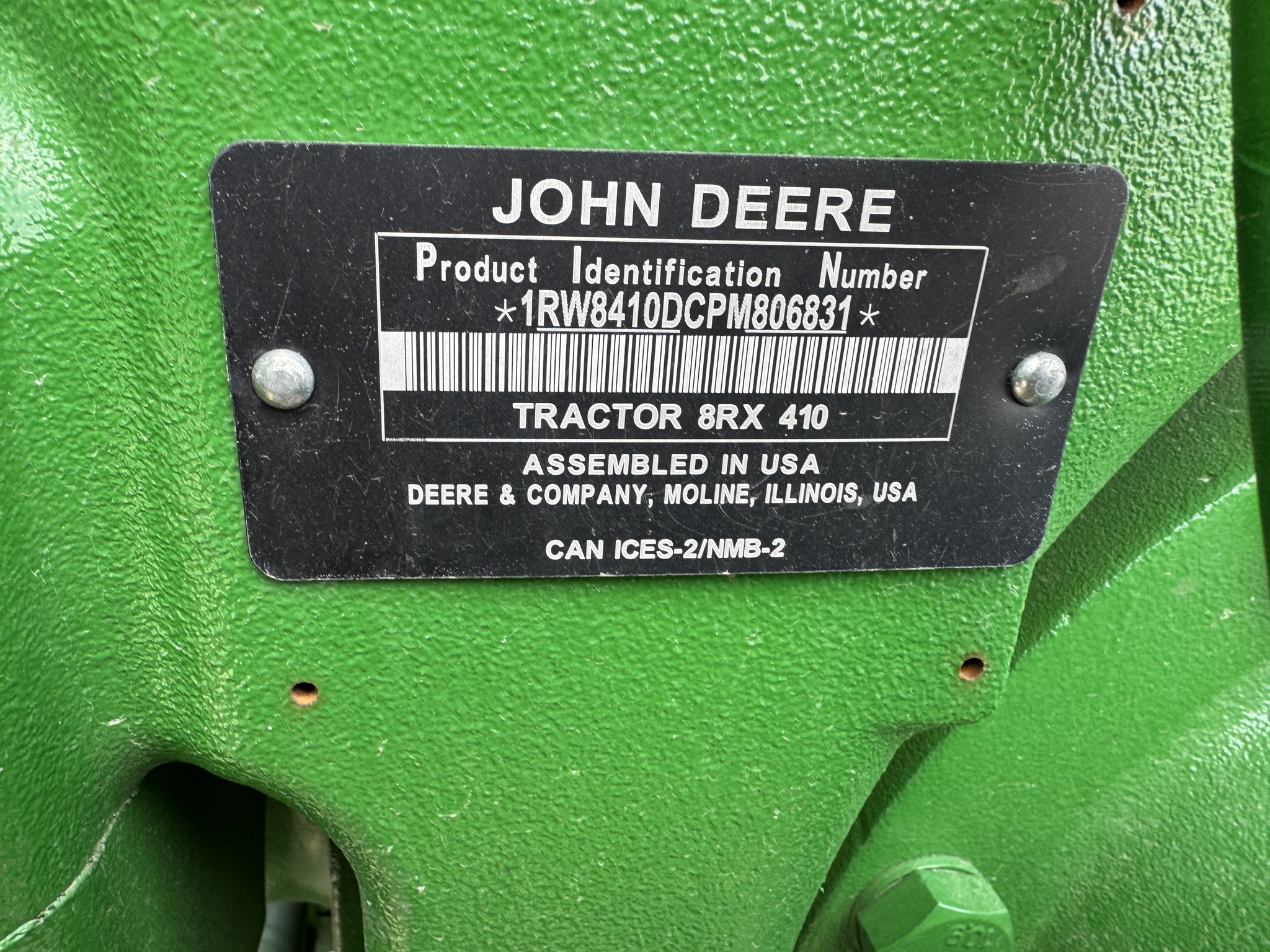  2023 John Deere 8RX 410 at Heritage Tractor in Streator, IL