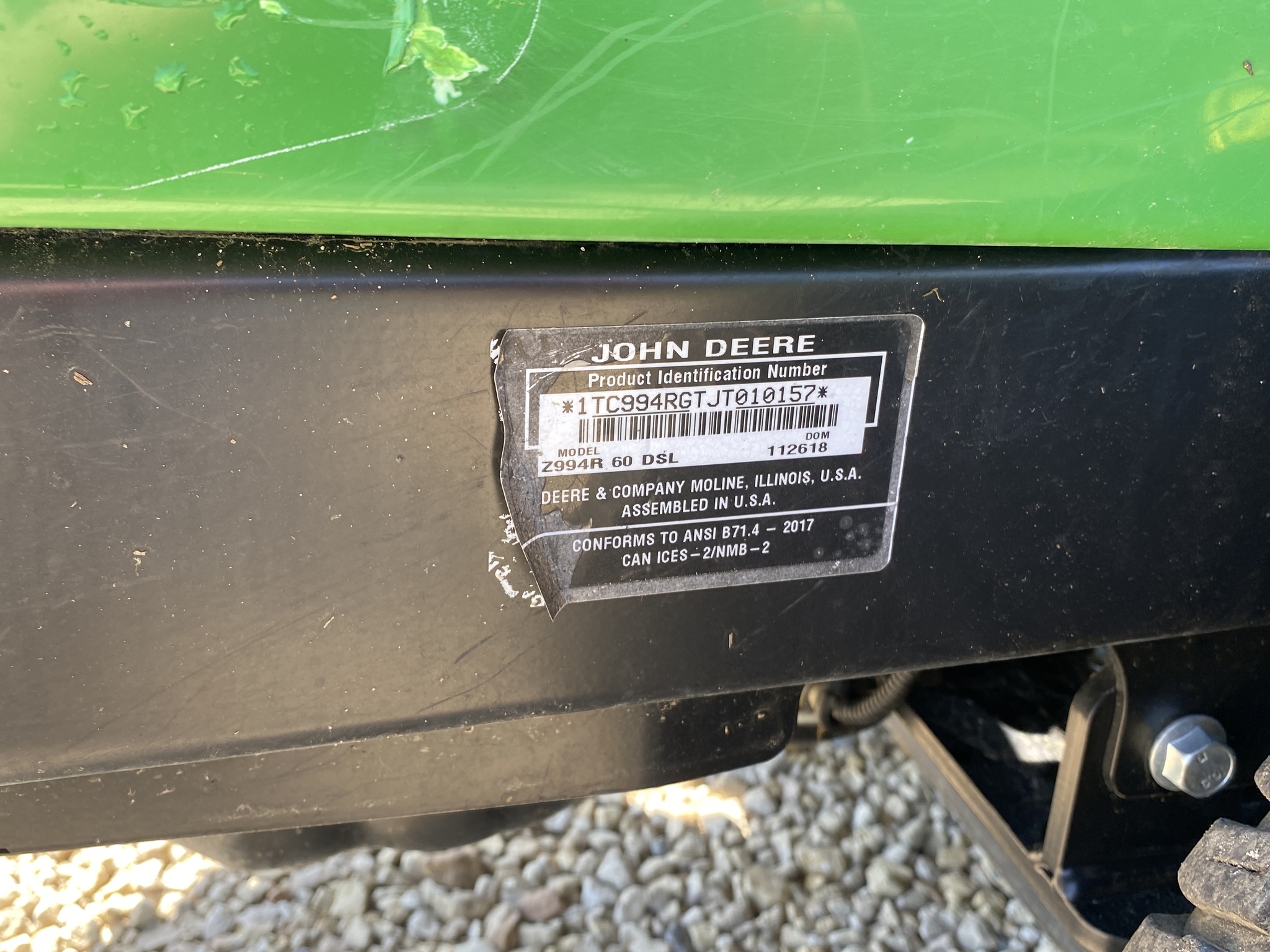 2019 John Deere Z994R Image 10