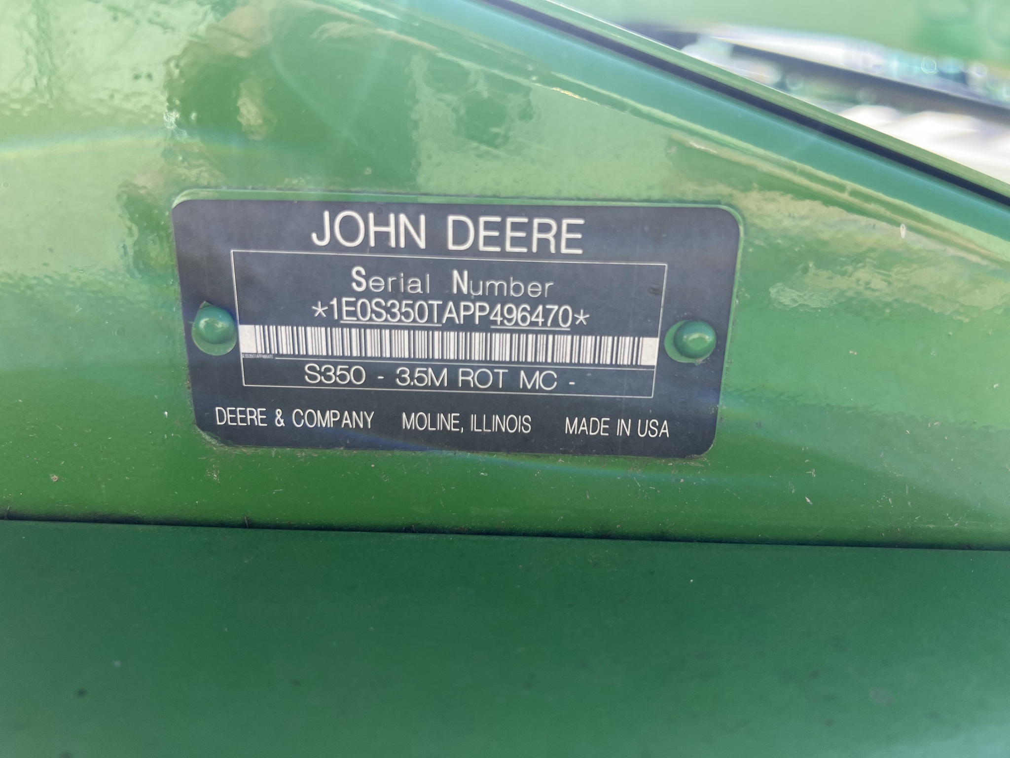  2023 John Deere S350 at Heritage Tractor in Rogersville, MO