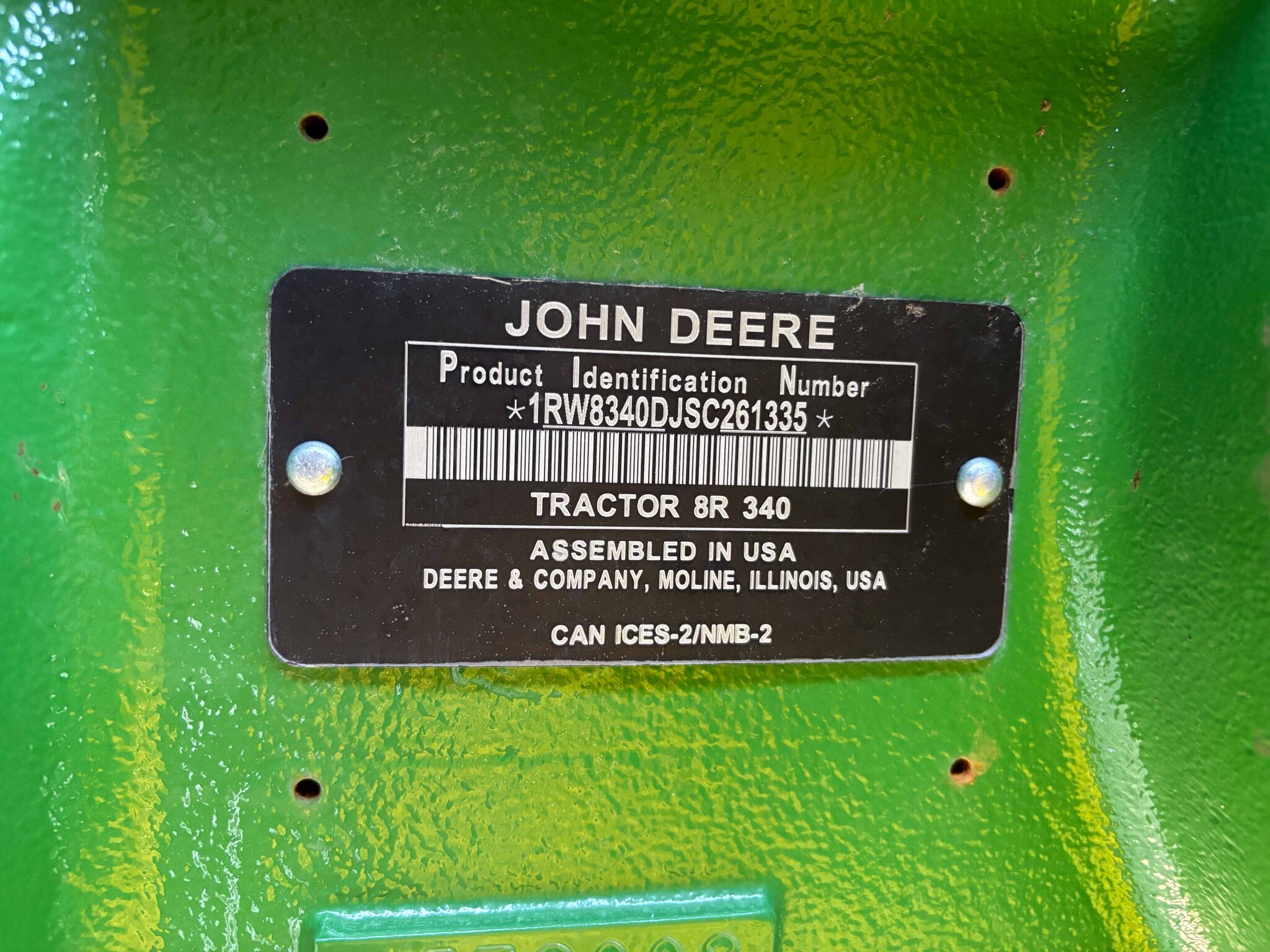 Used 2025 John Deere 8R 340 Row Crop Tractors at Koenig Equipment in Urbana, OH - PhotoXL37