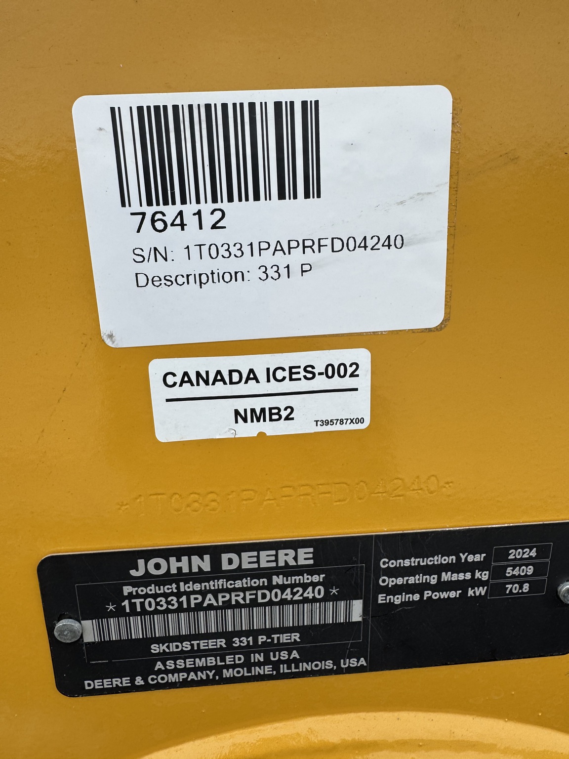 2024 John Deere 331 P Image 8