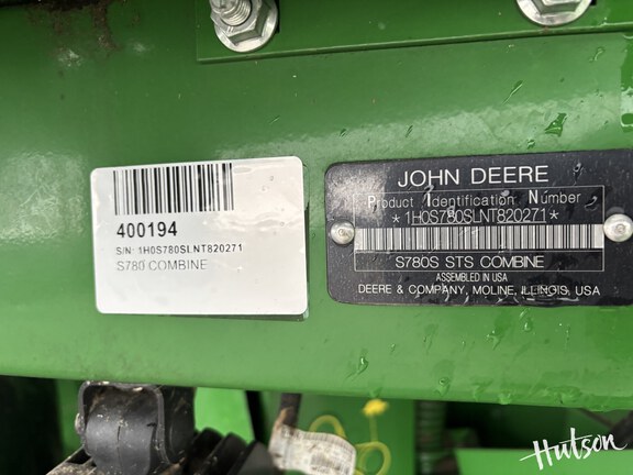 Photo of 2022 John Deere S780