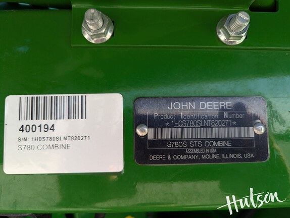 Photo of 2022 John Deere S780