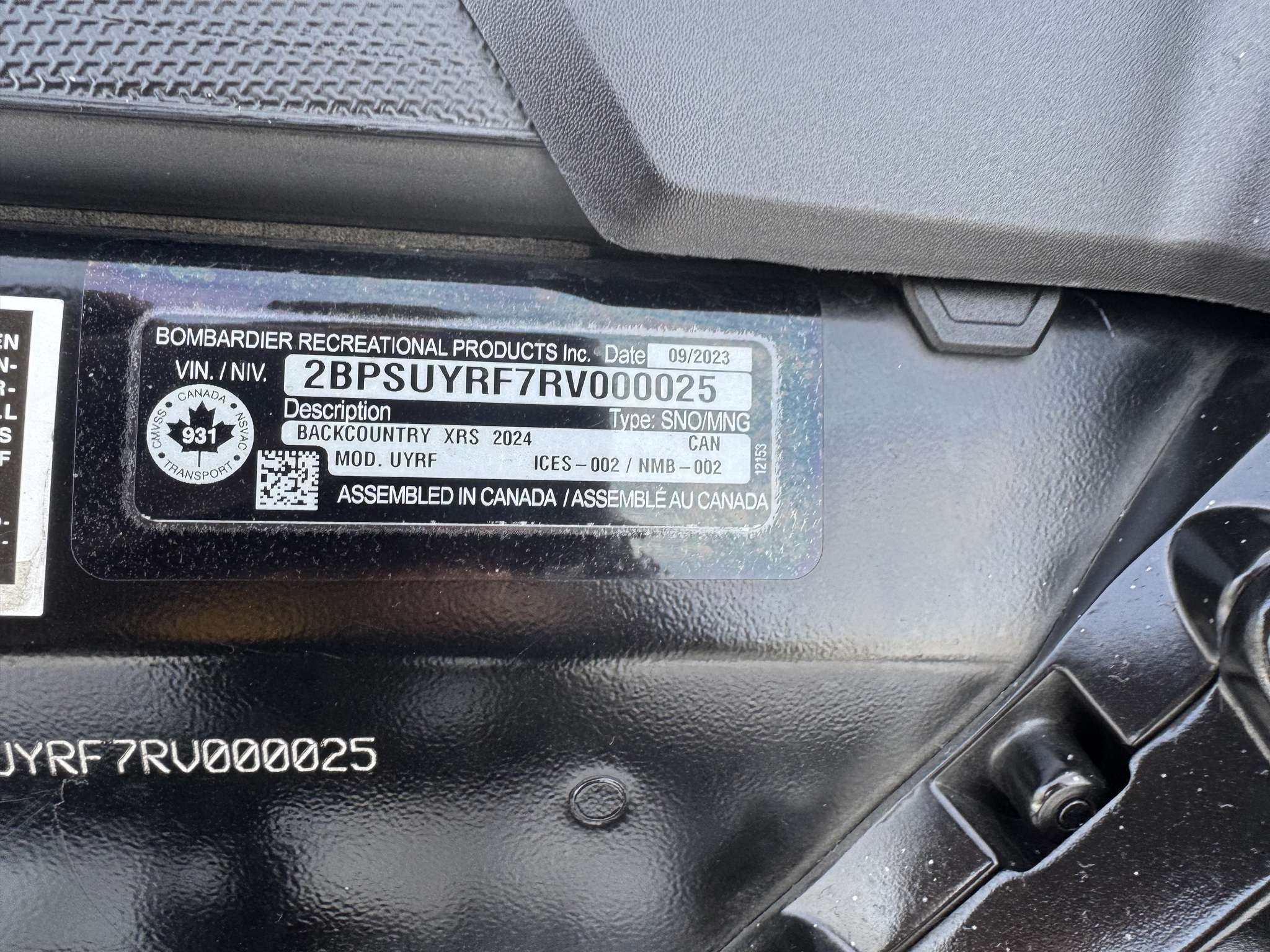 2024 Ski Doo Backcountry 850 XRS Image 13