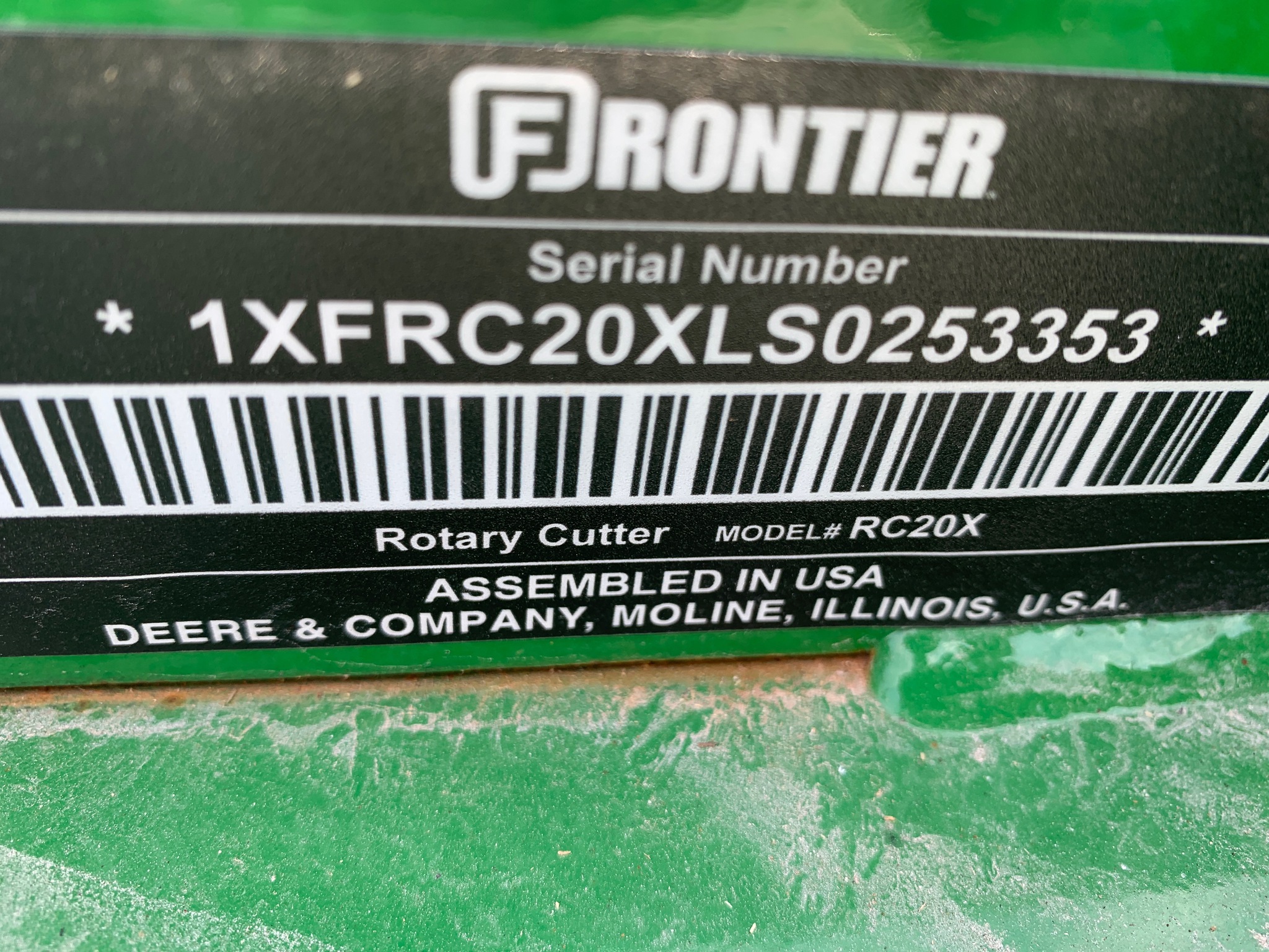  2025 Frontier RC2072 at Heritage Tractor in Lamar, MO