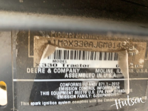 Photo of 2016 John Deere X330