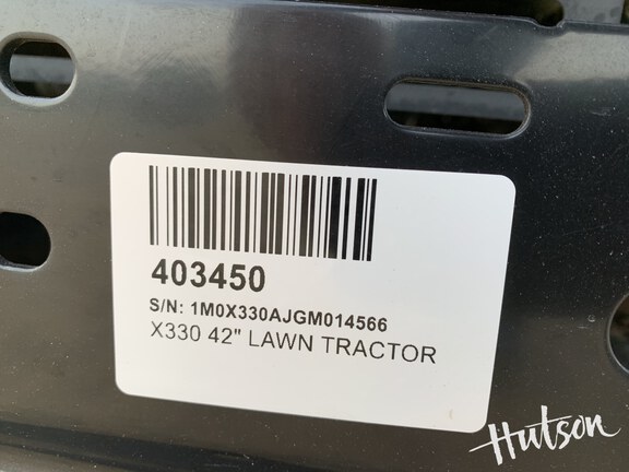 Photo of 2016 John Deere X330