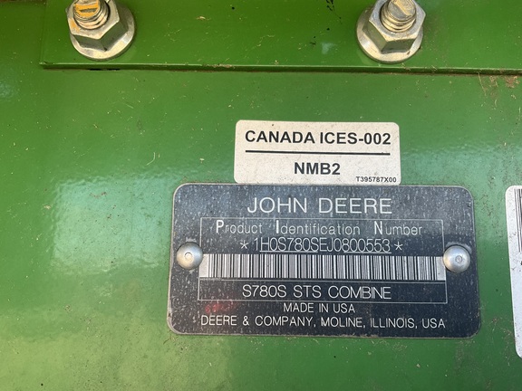 2018 John Deere S780