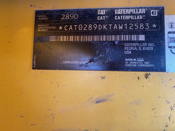2019 Caterpillar 289D