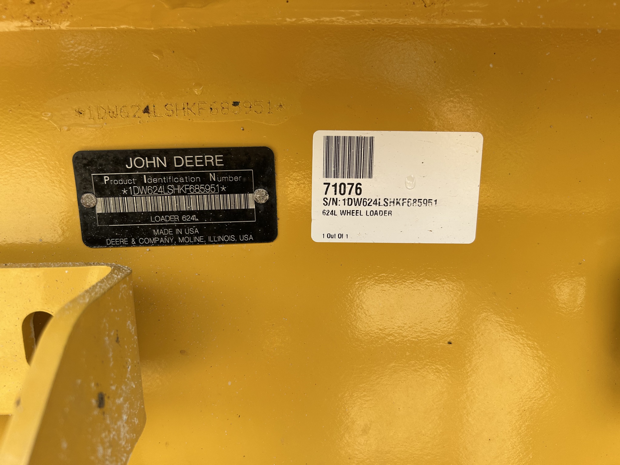 2019 John Deere 624L HL Image 9
