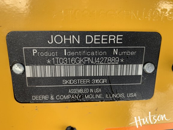 Photo of 2022 John Deere 316GR