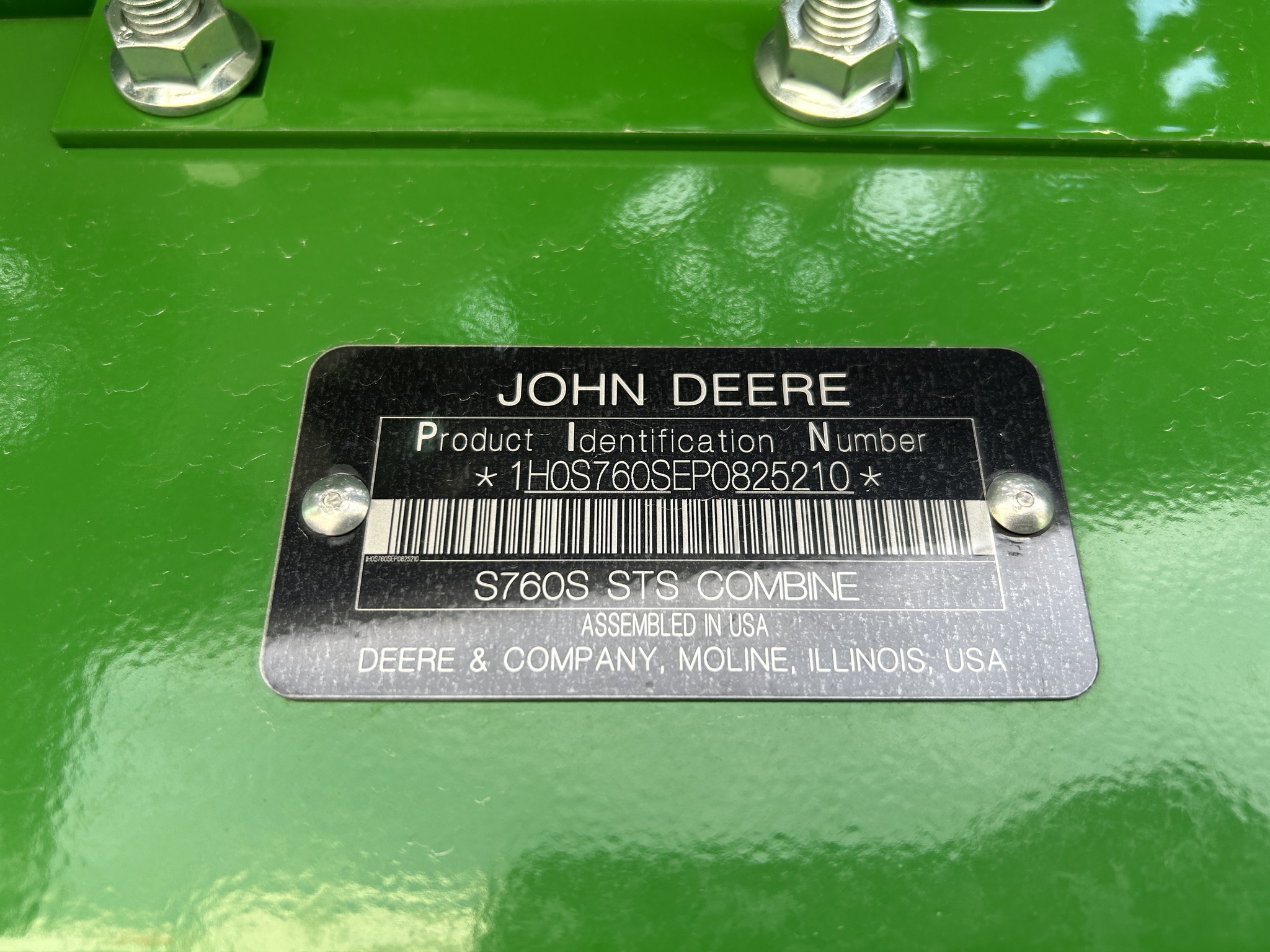  2023 John Deere S760 at Heritage Tractor in Baldwin City, KS