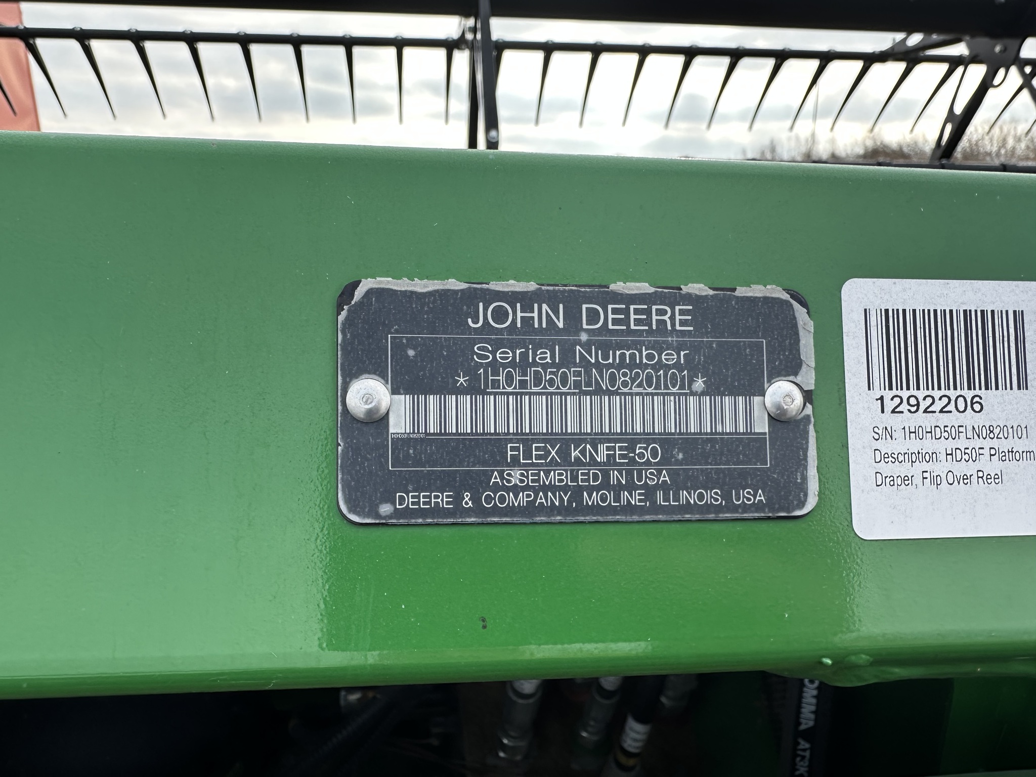 2022 John Deere HD50F Image 15