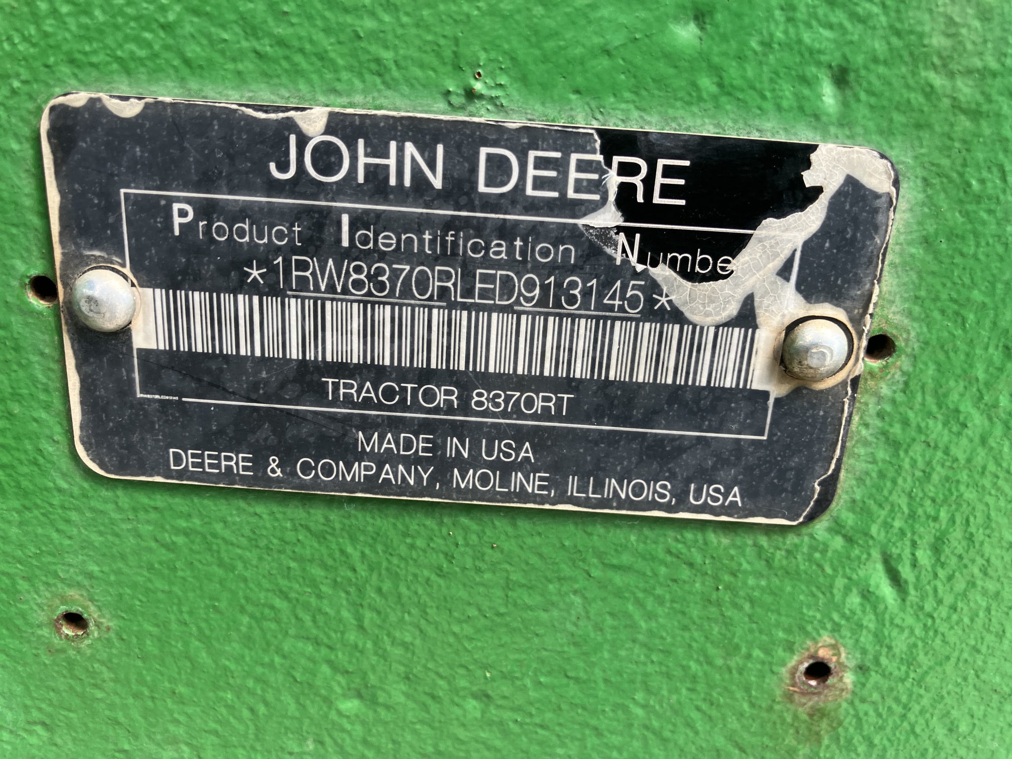 2014 John Deere 8370RT Image 8