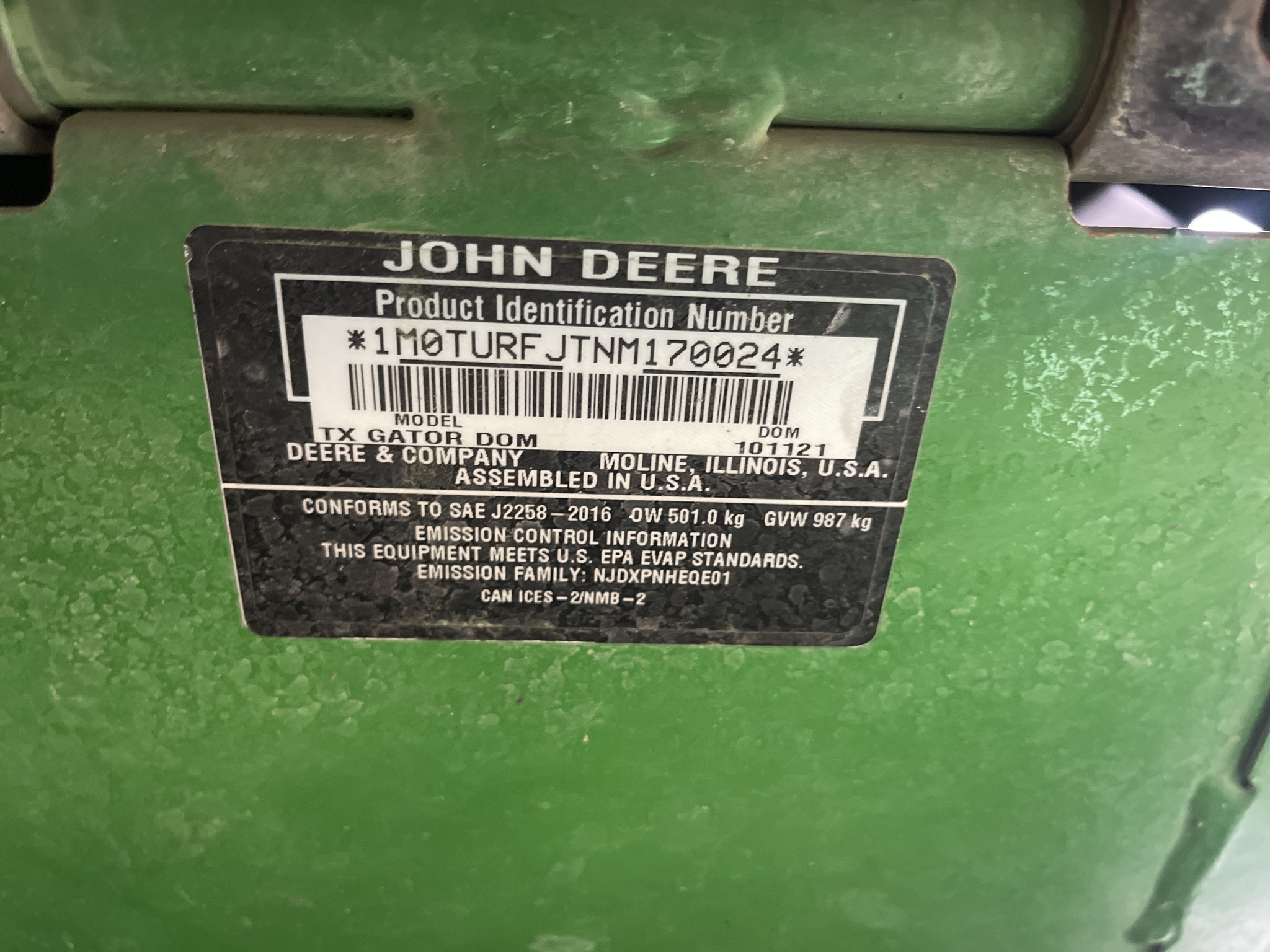 2021 John Deere Tx Turf Image 16