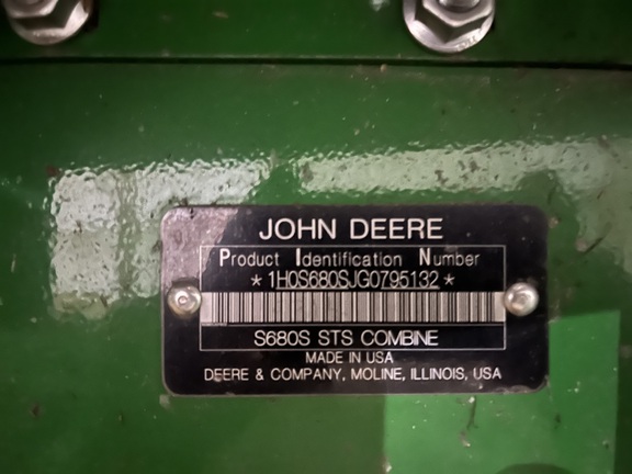 Used 2017 John Deere S680 Combines at Koenig Equipment in Oxford, OH - Photo11